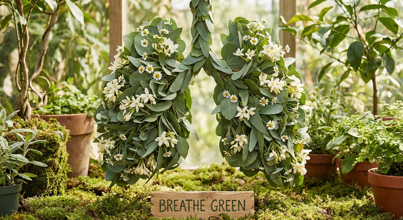 Healthy Lungs with Fresh Leaves